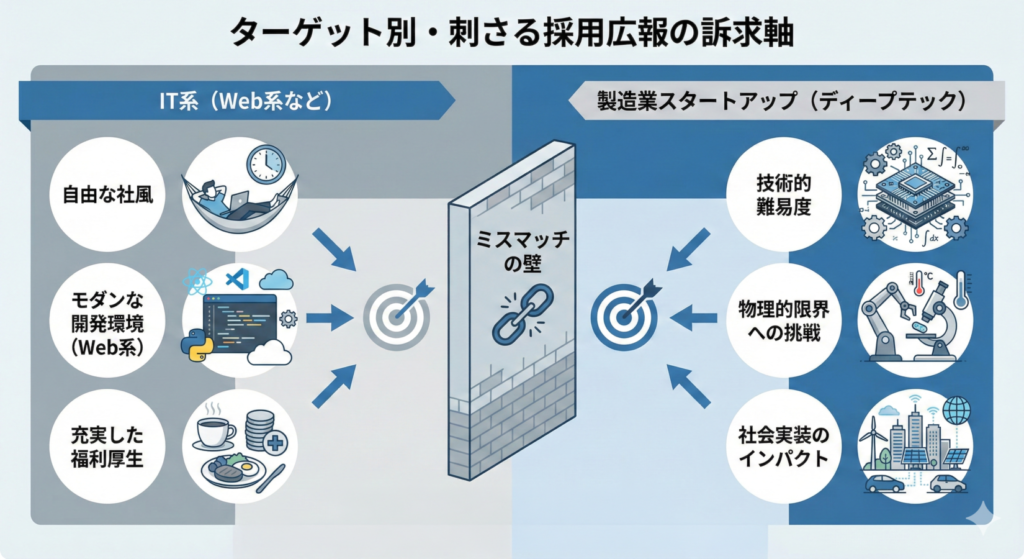 ターゲット別・刺さる採用広報の訴求軸